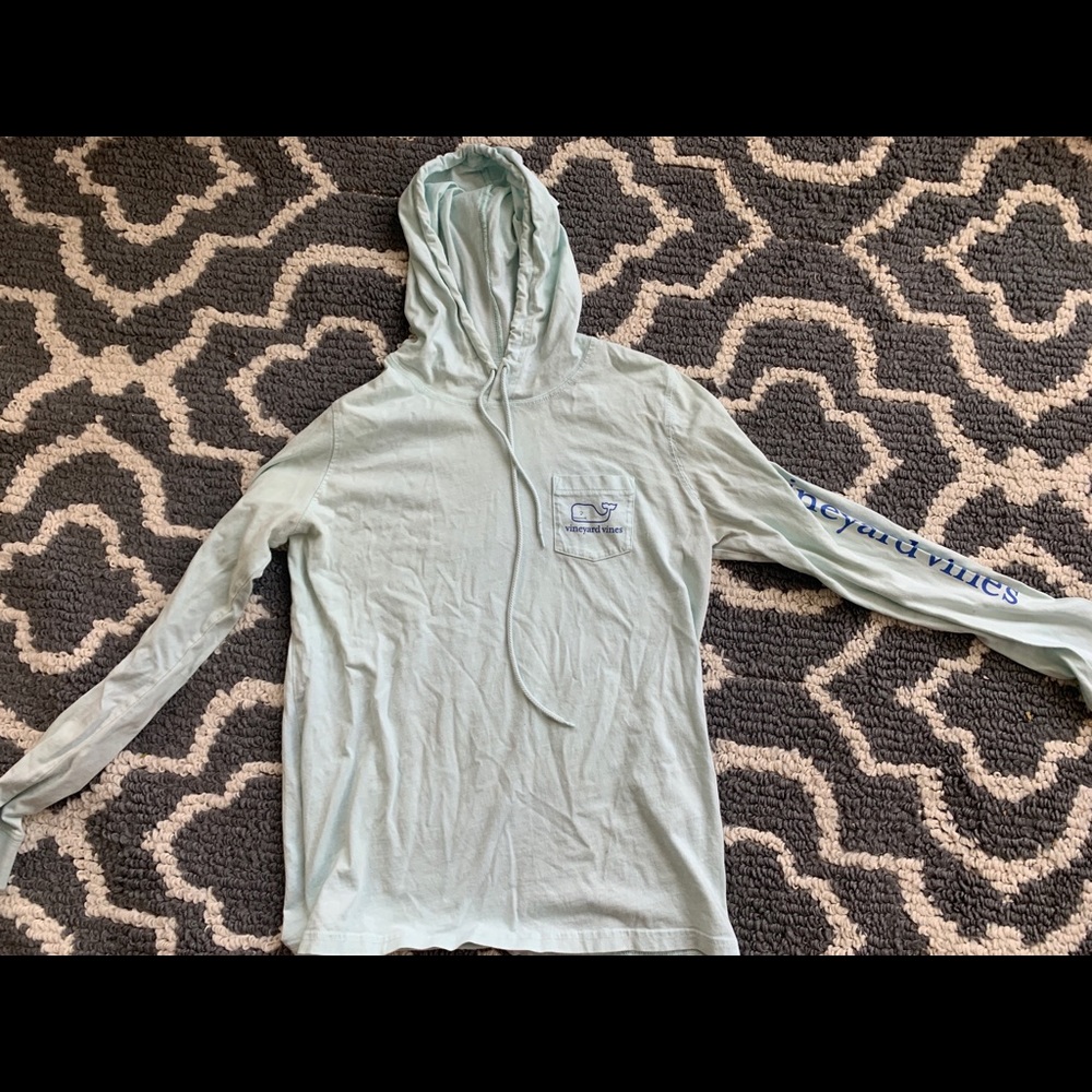 VINEYARD VINES light blue light hoodie